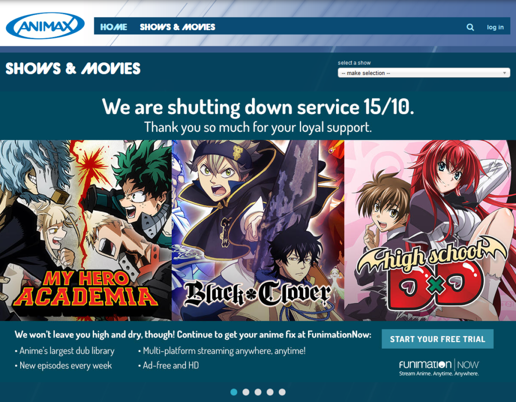 Animax UK Closing Service On 15th October • Anime UK News