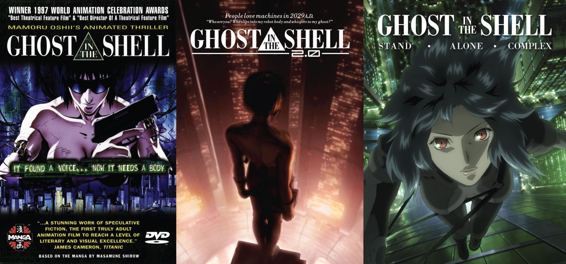 Ghost in the Shell (1995),  Redux and Stand Alone Complex are coming to  Funimation Now UK • Anime UK News