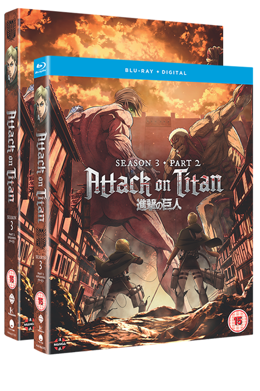 Attack on Titan: Season 3 - Part 2 Blu-ray (Blu-ray + DVD + Digital HD)