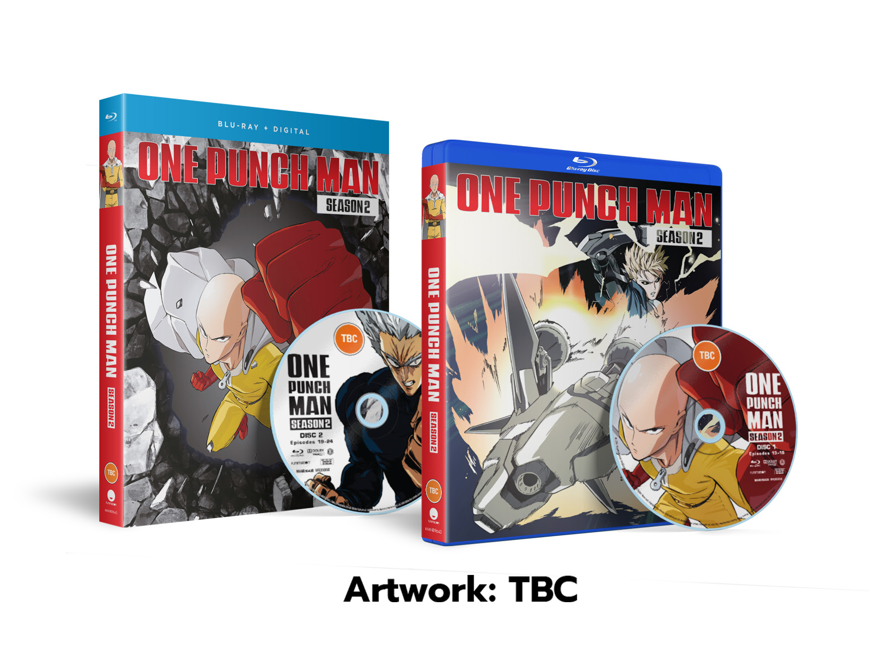 One Punch Man' Blu-ray and DVD Bundle Original Anime 