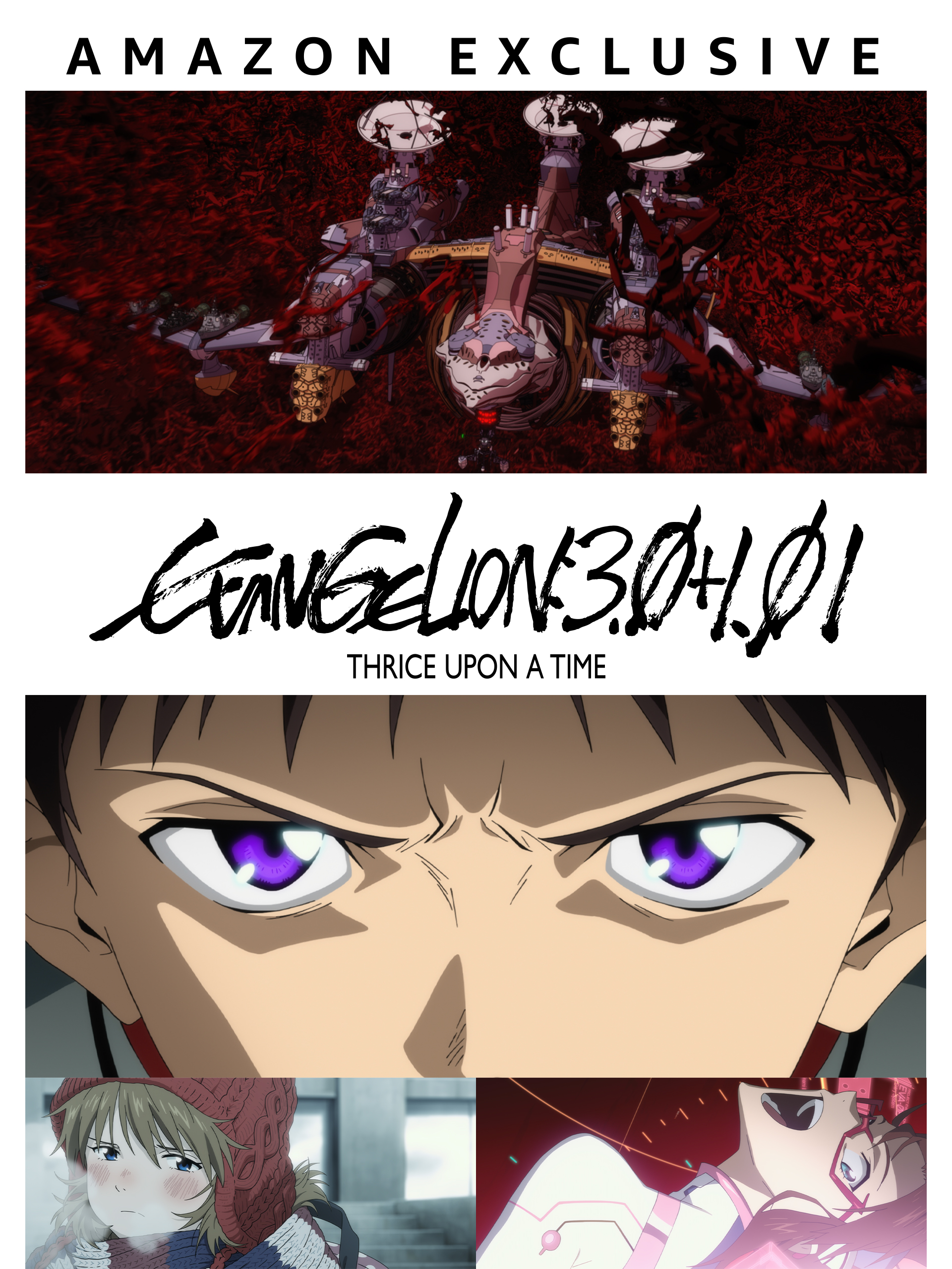 EVANGELION: , ,  & + THRICE UPON A TIME Now Streaming on Amazon  Prime with New English Dubs • Anime UK News