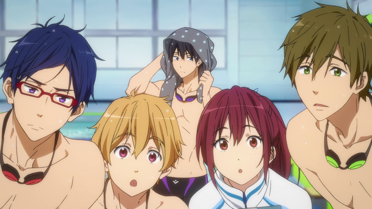 Free! - Iwatobi Swim Club (English Dub) Reunion at the Starting