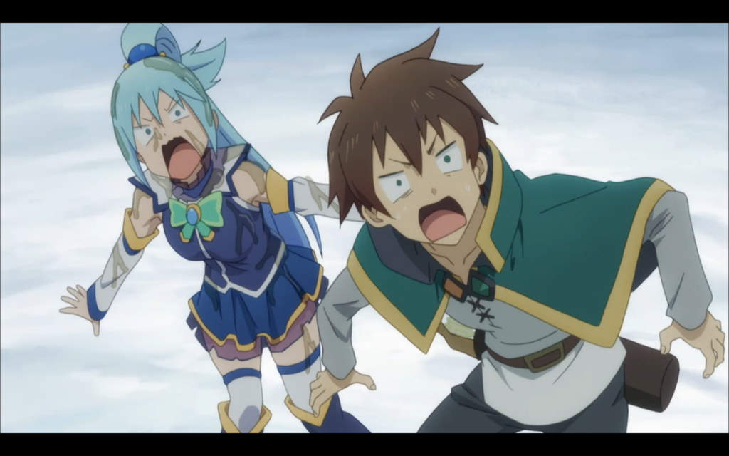 Konosuba season 2 Aqua and Kazuma